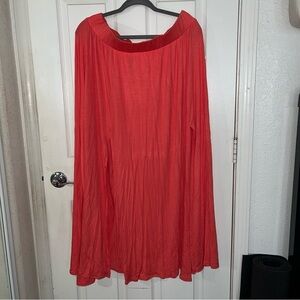 NEW torrid orange slit long flowy skirt